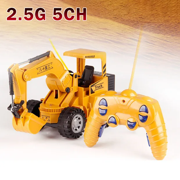 1*Remote Control Truck 2.4G 5-channel Remote Control Engineering Vehicle Remote Control RC Truck Toy High Quality