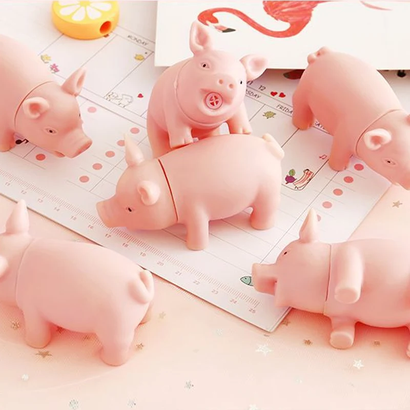 Вокальный свинок сжимаемые игрушки Kawaii анималы медленно поднимающиеся