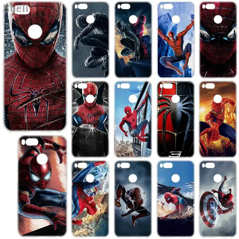 

Sheli Spider Man Hard phone case for Xiaomi 5X A1 redmi note 4x 5A 5 pro redmi 4a 4x 5a 5plus 6a 6pro 9 8 Note7