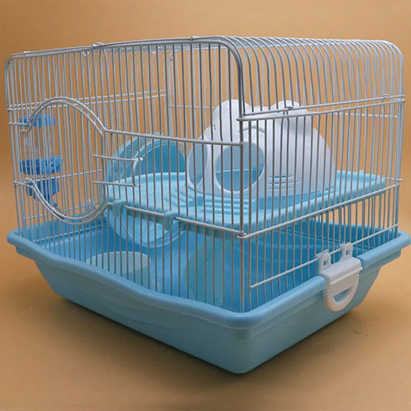 Симпатичный 2 х этажный Хомяк Мышь маленькая крыса клетка для животных хомяк дома