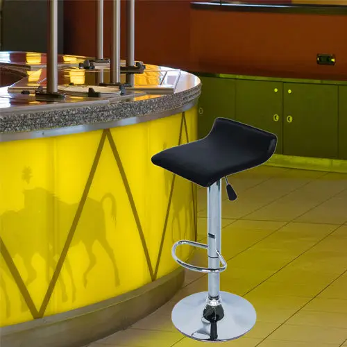 Metal Bar Stool 2pcs Square Seat Swivel Gas Lift Bar Chair Black with Footrest Modern Living Room Furniture Dropshipping Metal Bar Stool 2pcs Square Seat Swivel Gas Lift Bar Chair Black with Footrest Modern Living Room Furniture Dropshipping