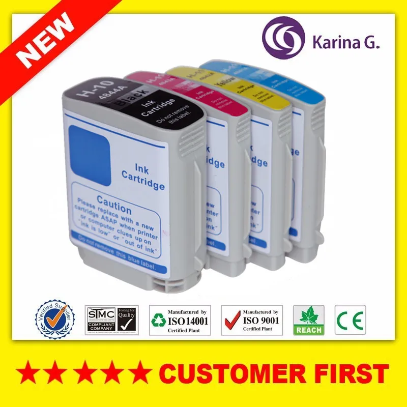 

4X Compatible ink cartridge for HP10 HP11 HP 10 11 suit For HP Officejet Pro K850 9100 9120 9110 Designjet 100 plus/110 printer