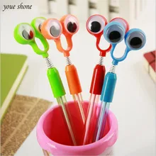 

1Pcs/lot Super Meng Korean Stationery Frog Big Eyes Cartoon Ballpoint pen Creative Style Ball Pens Office School Students Prizes