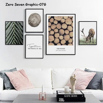 

A1 A2 A3 A5 Canvas Painting Elk Trunk Annual Round Green Plant Poster And Print Living Room Bedroom Wall Art Picture Home Decor