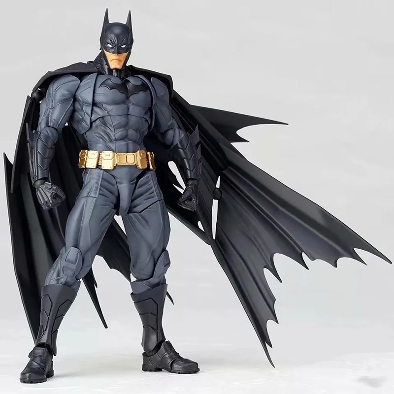 Revoltech Series Batman DC Comic Justice League Super Hero Batman Dark Knight Action Figure Brinquedos (13)