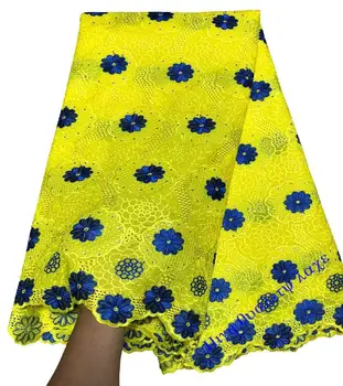 

Cotton lace Bridal Lace African Swiss Voile Lace Embroidered High Quality 2017 Nigerian lace fabric for wedding dresses XY2121