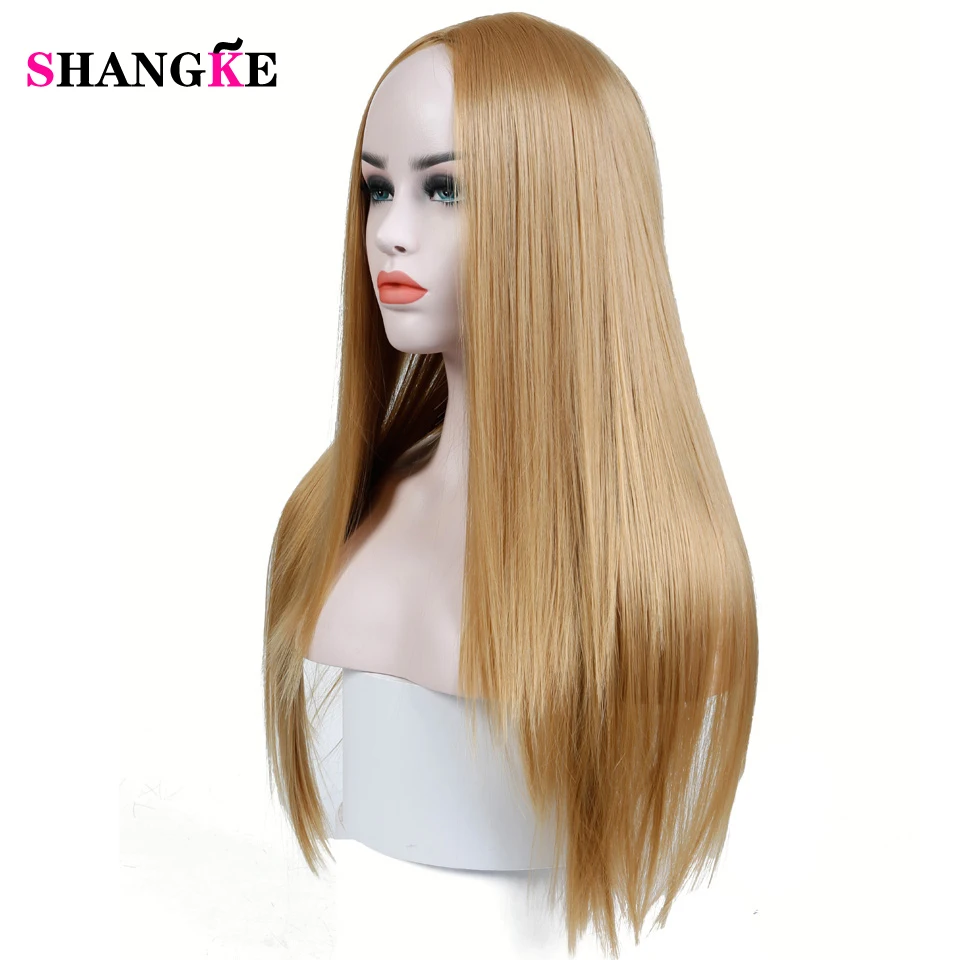 Buy SHANGKE 22''22'' Long Gold Hair Wigs For Women