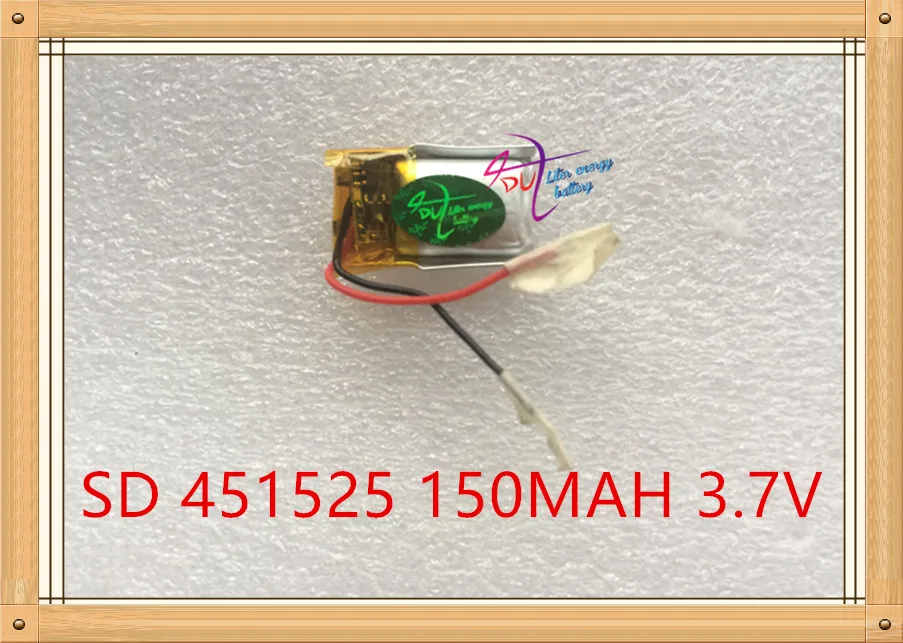 

Liter energy battery 3.7V polymer lithium battery 451525 150MAH Bluetooth headset mouse and keyboard 501525