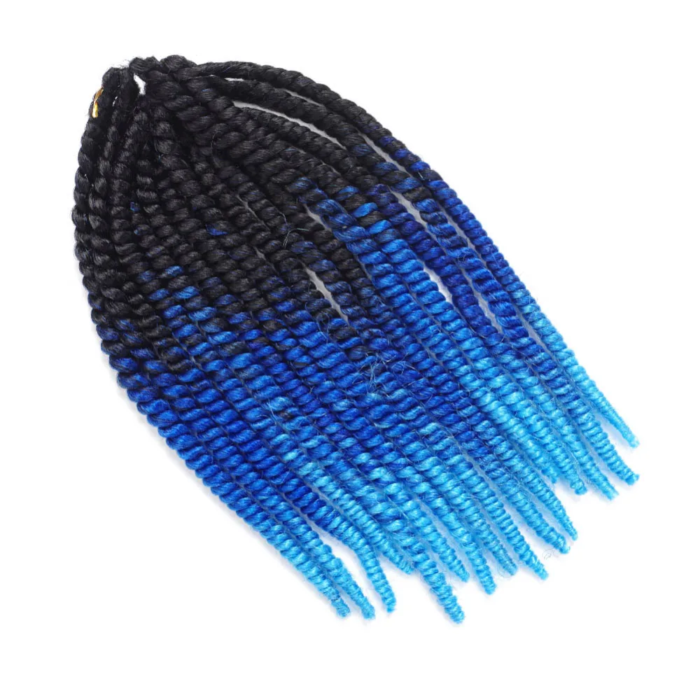 Chorliss 12 дюймов синтетические вязанные косички волосы для наращивания Омбре