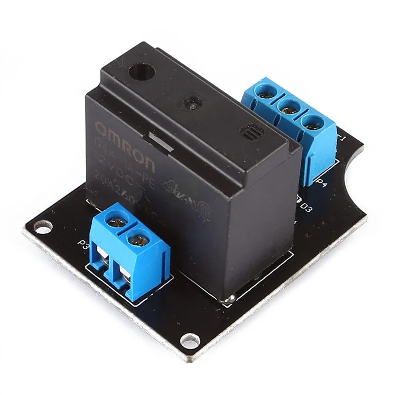 

12VDC 20A 250VAC 1 Channel G4A-1A-PE OMRON Solid State Relay Module For Arduino