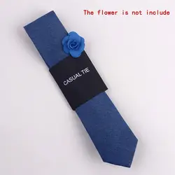 2019 Droppshiping модный мужской галстук с цветочным принтом облегающие галстуки Тонкий хлопчатобумажный галстук для свадьбы рождественской