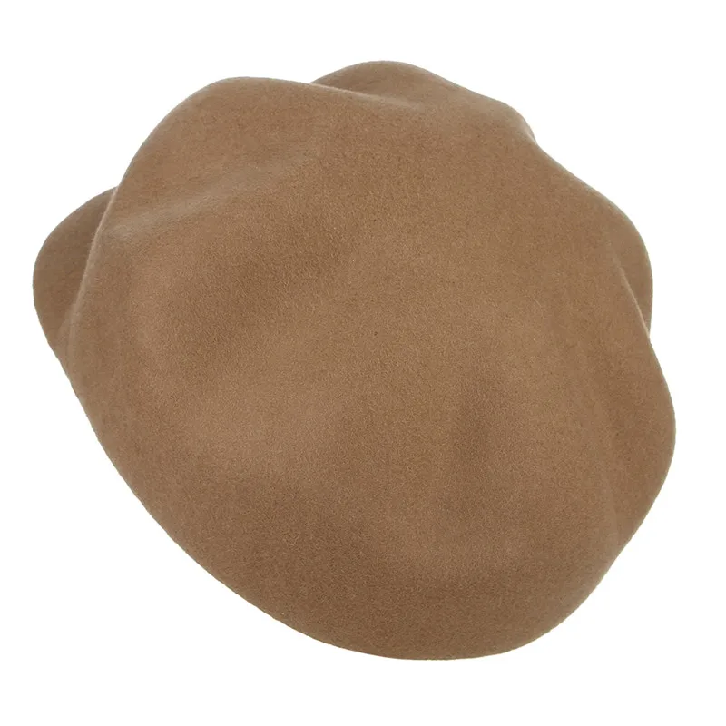 GEMVIE осенне-зимняя шапка, кашемировая шерстяная фетровая Кепка Newsboy для женщин, кепка Baker Boy, одноцветная женская теплая элегантная восьмиугольная кепка