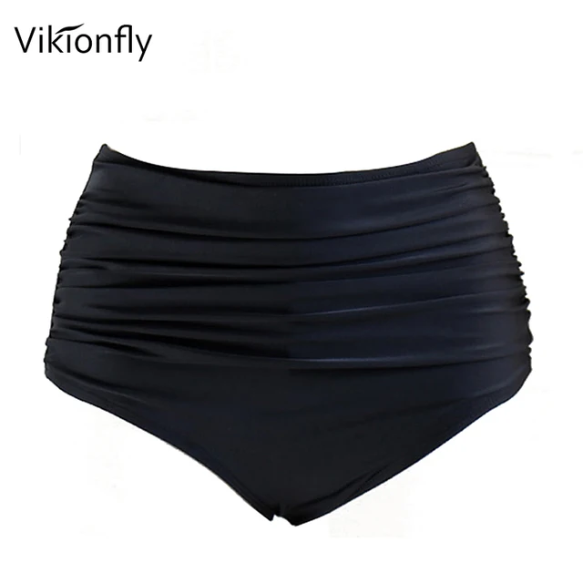 Vikionfly 3XL High Waisted Bikini Bottoms Plus Size Swim Shorts Women