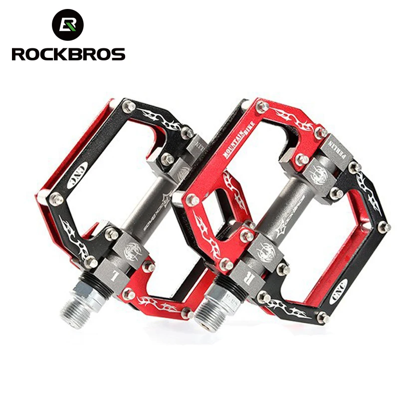 ROCKBROS Сверхлегкий Professional Высокое качество MTB Горный BMX педали для велосипеда Велоспорт педали с герметичными подшипниками педаль 5 цветов - изображение
