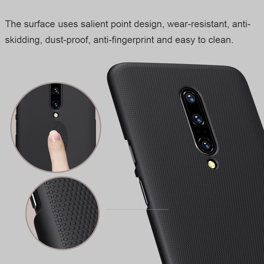 OnePlus 7 Pro чехол Nillkin Frosted Shield PC Жесткая задняя крышка для 8 7T 8T подарочный держатель