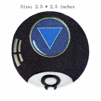 

The black ball 2.5"wide embroidery patch for palestine/alaska/albania