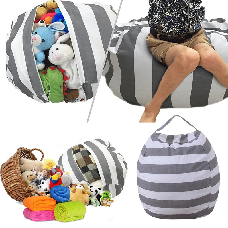 Stuffable ألعاب حيوانات تخزين الفول حقيبة محشوة الأطفال الاطفال ألعاب من نسيج مخملي المنظم كبير قدرة تخزين أكياس