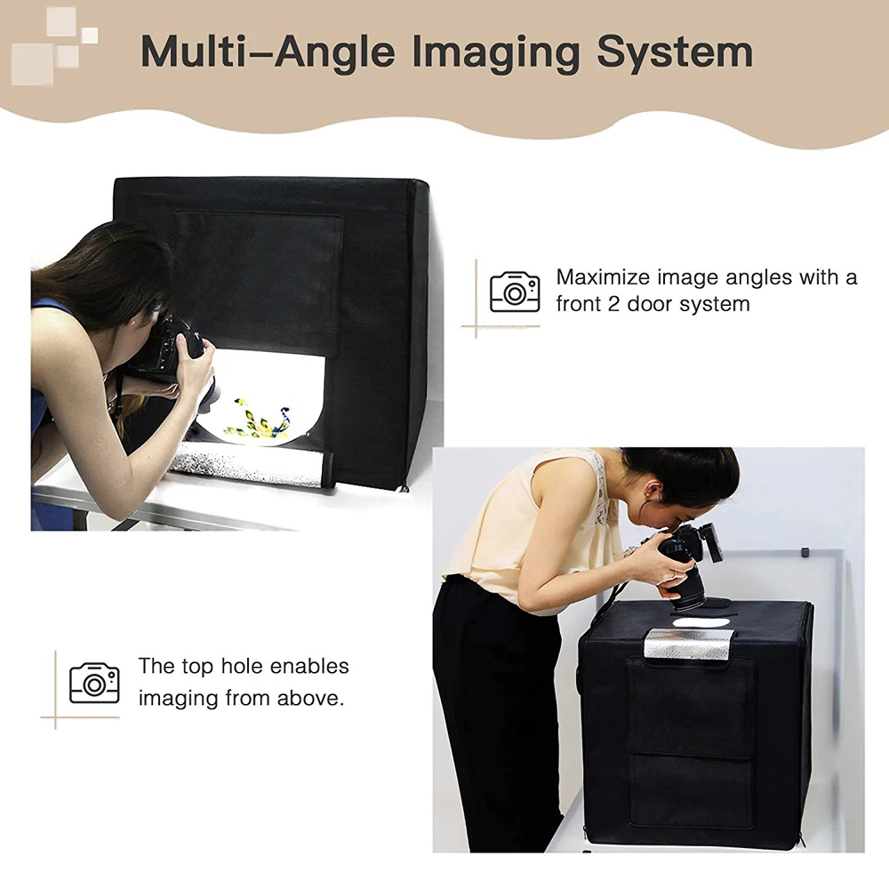 WINGRIDY фотостудия 40*40 40 см светодиодный складной софтбокс световой тент белый