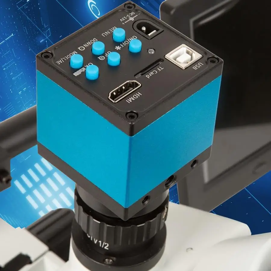 C-mount камера 14MP 720P HDMI USB промышленный микроскоп камера TF карта видео рекордер камера 100-240 В