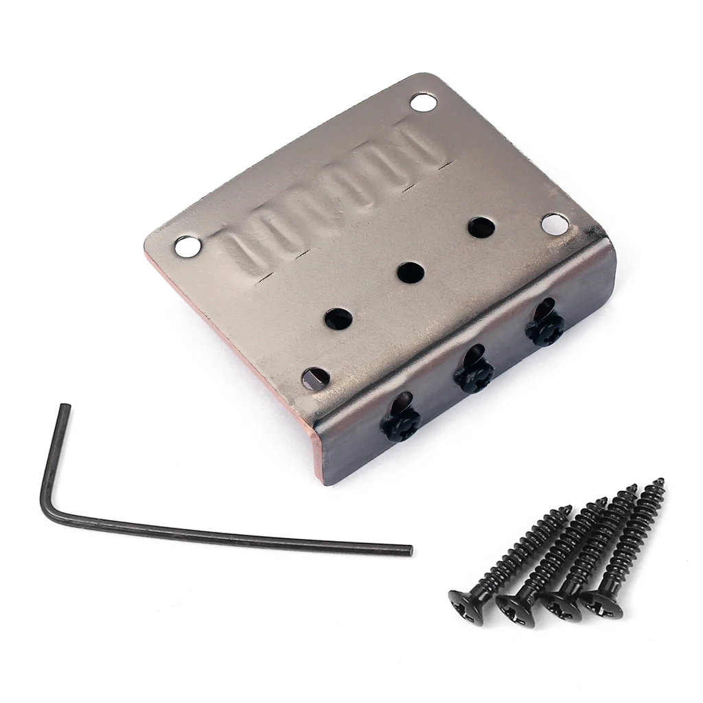 Adjustable 3 String Guitar Hardtail Bridge for Cigar Box Electric Guitar Replacement Accessories