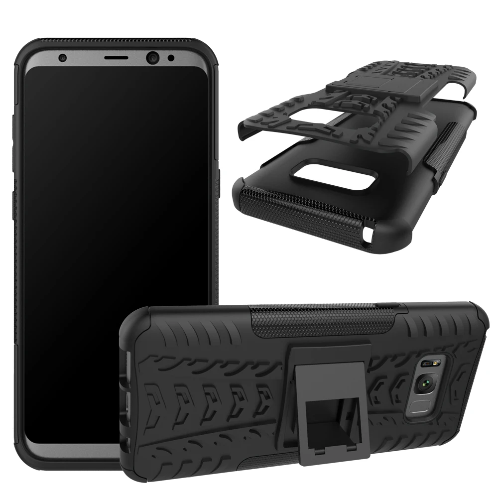 Сверхпрочный защитный чехол для Samsung Galaxy S8 S9 A6 A8 J4 J6 Plus 2018 J3 J5 J7 2017 A3 A5 A7 с подставкой