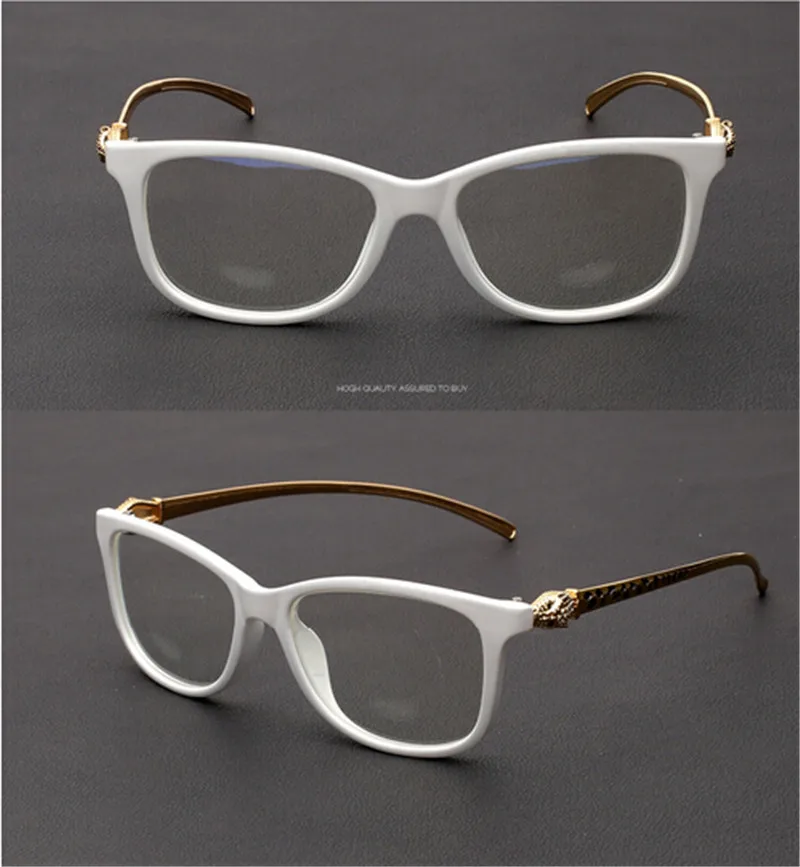 Элегантные женские очки с леопардовой оправой, оптические оправы для очков для женщин, компьютерные очки, оправа для очков, 6 цветов - Цвет оправы: White