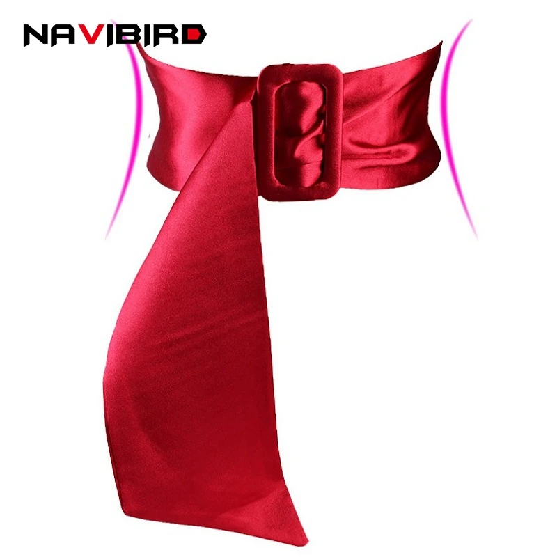 

2019 Fashion Summer Long Women'S Dress Belt Silks Satins Cummerbund Wide Cloth Tape Body Shaped Corset Belts Riem Dames
