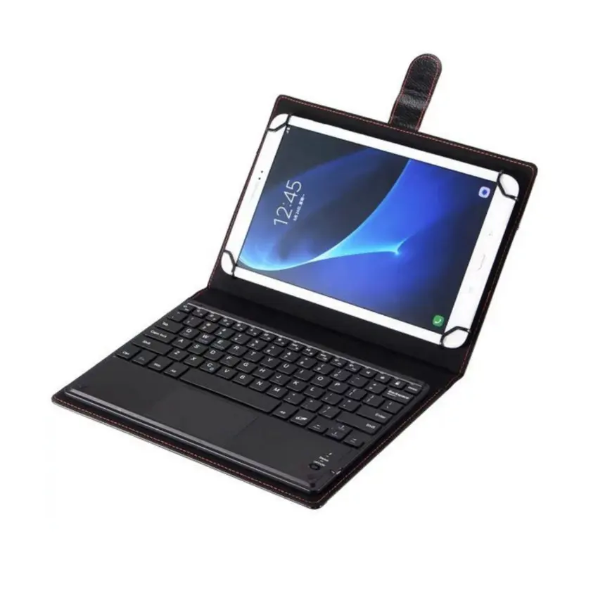 Tablet Case With Bluetooth Keyboard Wireless 10.1 PU Leather Case Stand Cover English Russian Keyboard For Android iOS Windows