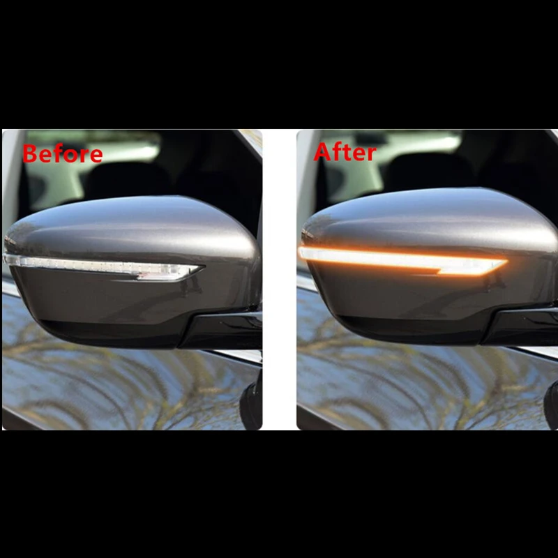 Для Nissan X-Trail T32 Qashqai J11 14-18 Murano Z52 Juke Navara NP300 индикатор бокового зеркала динамический мигающий светодиодный сигнальный светильник