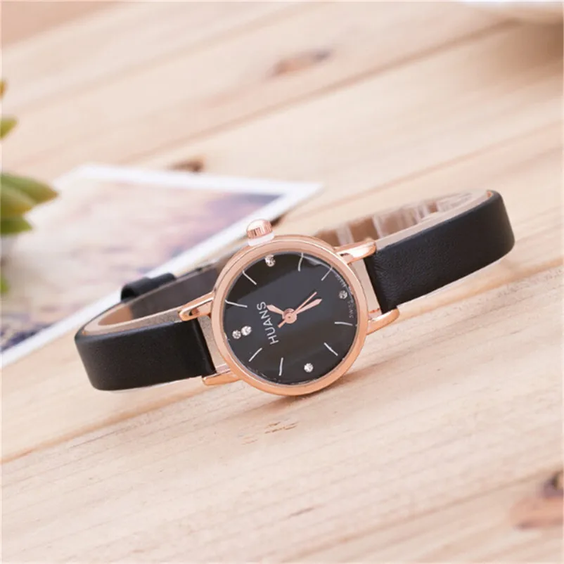 Women's watches brand luxury fashion ladies watch Minimalist Fashion leather Strap Watch Travel Souvenir Birthday Gifts 3M28#N (1)