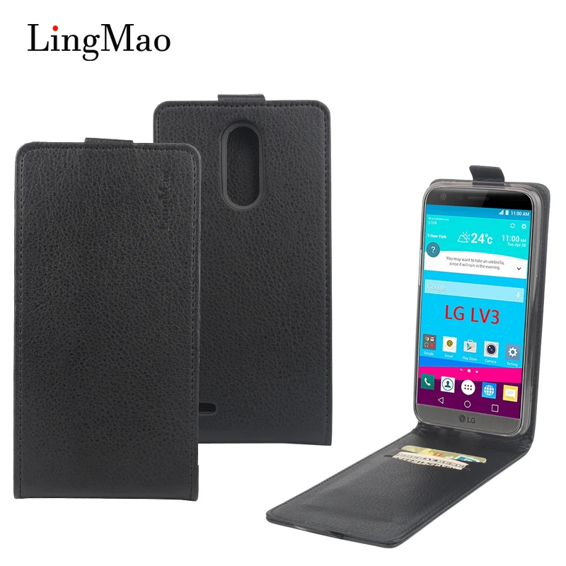 Для LG lv3 чехол Вертикальный флип винтажный роскошный кожаный магнитный для