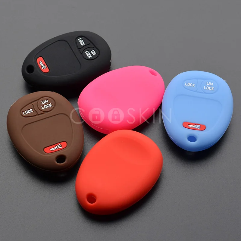 Silicone Rubber car key cover case set holder for