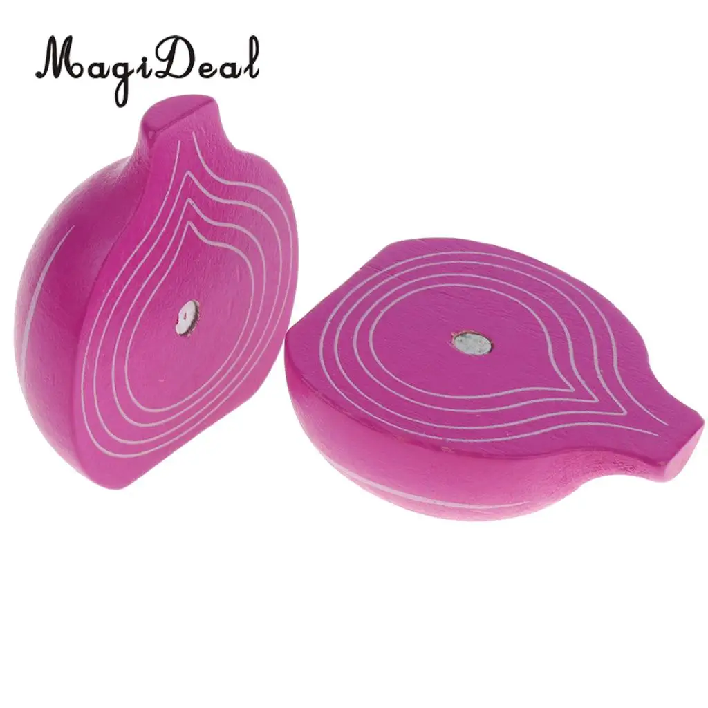 Miniature Simulation Wooden Magnet Connected Fruits Kitchen Food Cutting Kids Children Pretend Play Toy