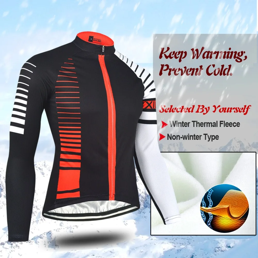 Зимняя Теплая Флисовая велосипедная Джерси, комплект осенней велосипедной одежды наивысшего качества с длинным рукавом, велосипедная одежда для мужчин Invierno Ropa Ciclismo 098