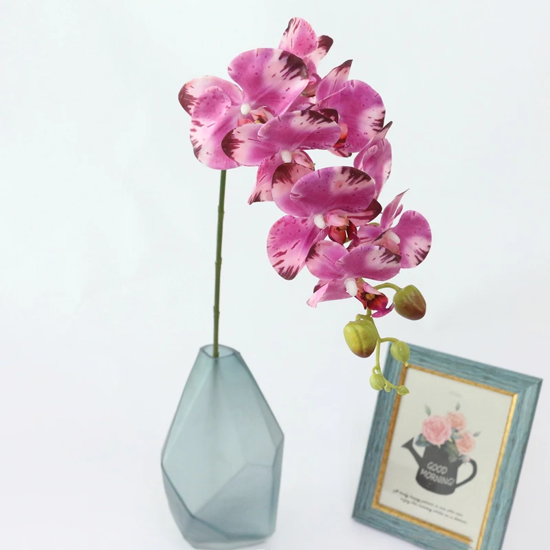 JAROWN Simulation Orchid Artificial Real Touch Latex Butterfly Orchid Flowers Wedding Feast Decoration Flores Home Decor Fleur (5)