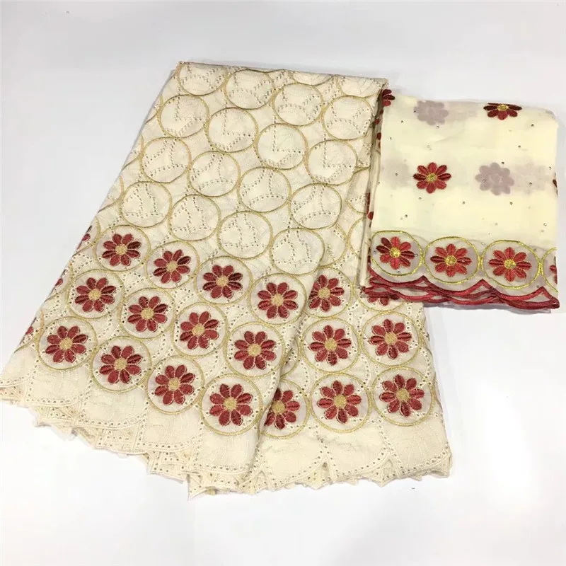 

Madison Champagne High Quality Swiss Voile Laces In Switzerland Cotton African Dry Cotton Lace Fabric Nigerian Man Voile Lace