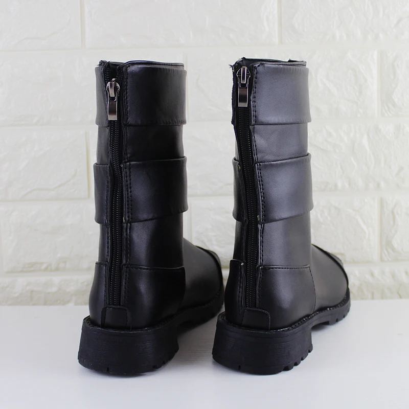 C-ZOFEK Pu Leather Shippuden Cosplay Shoes Boots Sandal