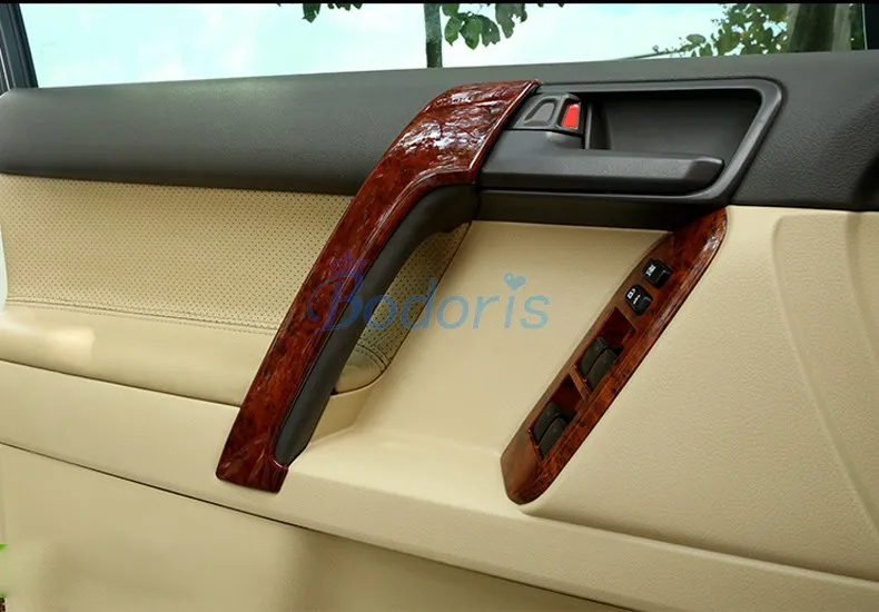Для Toyota Land Cruiser 150 Prado LC150 FJ150 2010 2018 внутренняя деревянная дверная ручка крышка чаши