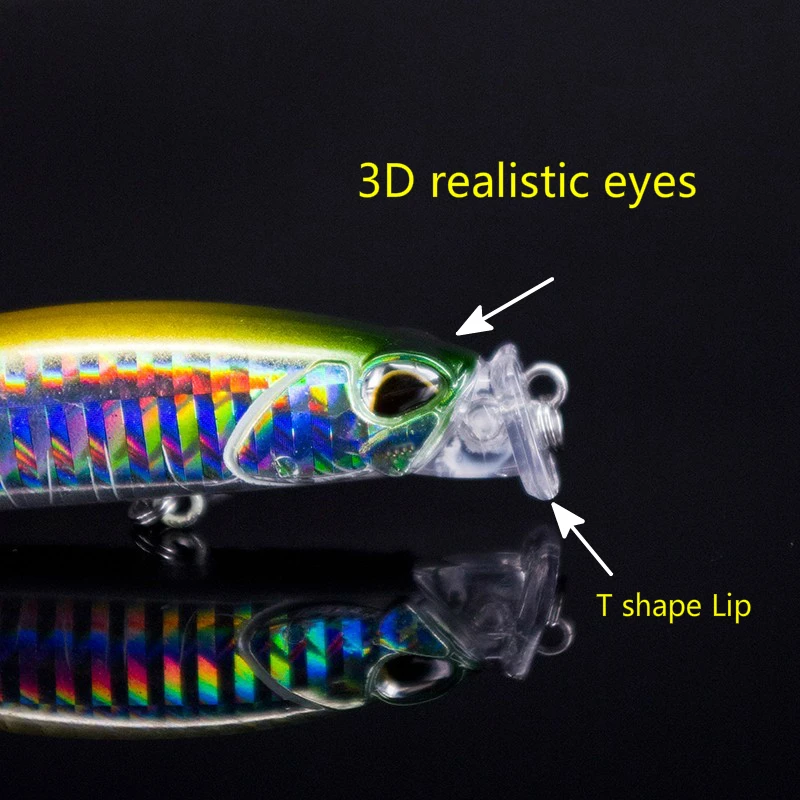 Рыболовная приманка воблеры Джеркбейт 7,5 см/10 г Т-образная губная причина большего водоизмещения и радикального плавания жесткая приманка