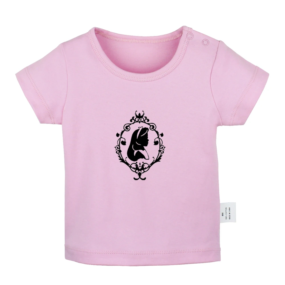 YcBabyYP1174D Drift King i Killed The Prom queen Alice in Wonderland/футболки для новорожденных; однотонные футболки с короткими рукавами для малышей - Цвет: YcBabyYP1174D