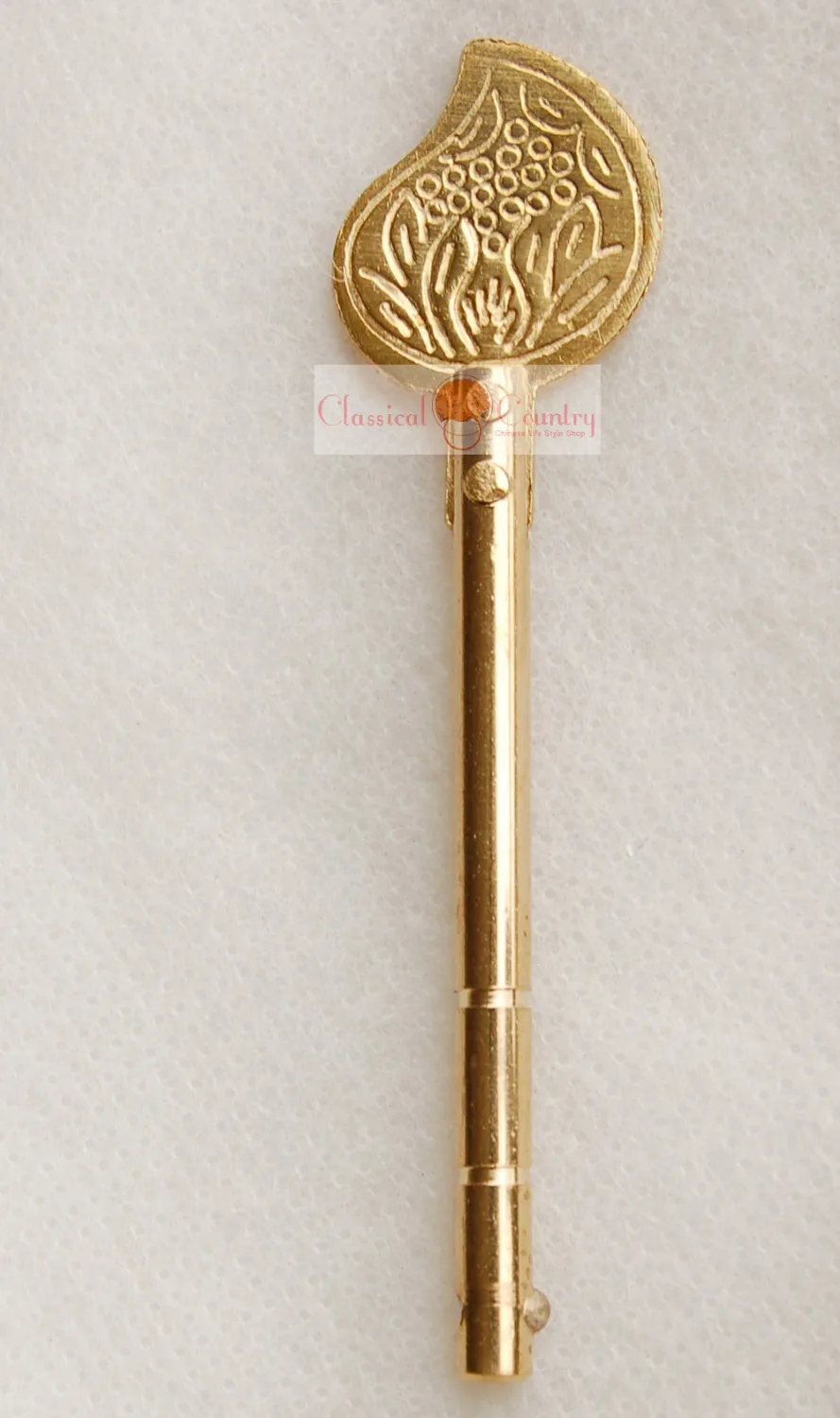 Antique 14cm 5 5 Brass Locking Pin Closure Bar For Chinese