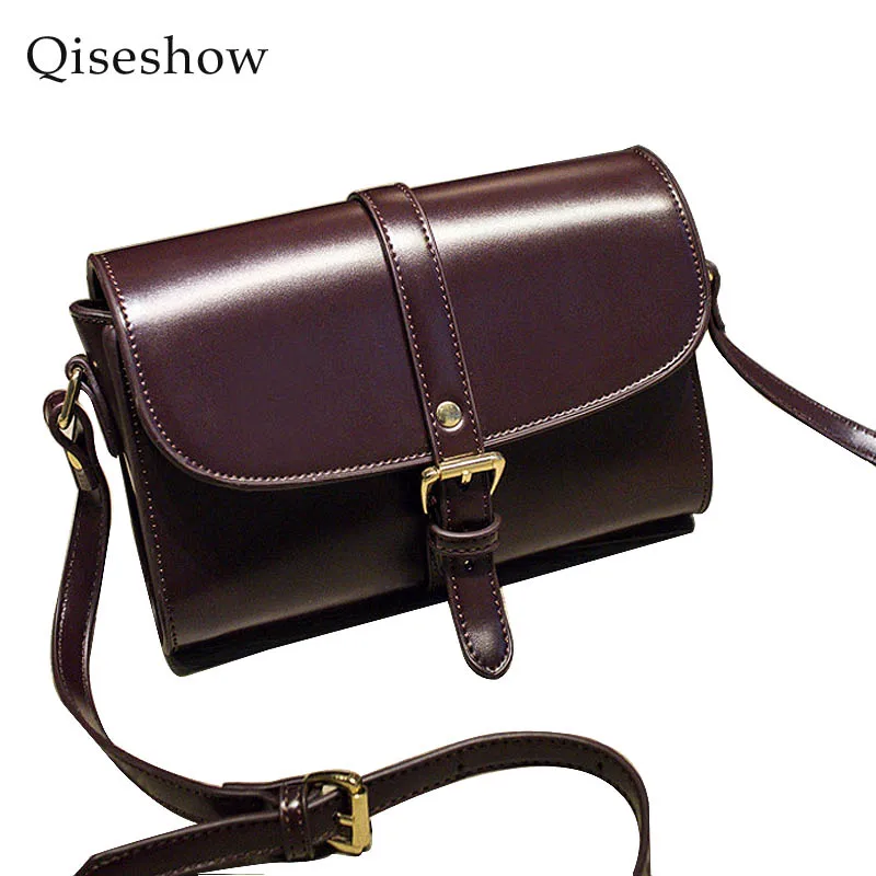 Qiseshow 2017 Новый Урожай Женский Минималистский Кроссбоди Мешок Маленькие Женщины