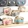 Artículo caliente Cámara nórdica colgante de madera para niños, juguetes de regalo para niños, decoración de habitación, artículos de decoración, regalo de Navidad, juguete de madera, 9,5x6x3cm JagdGLp6