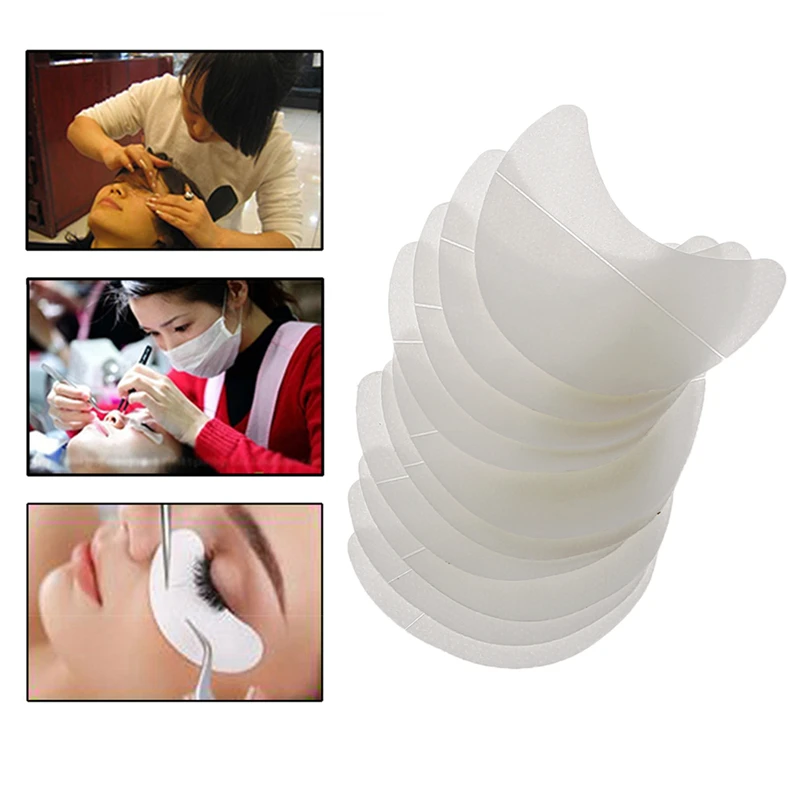 

10 Pcs Paper Patches Under Eye Pads Eyelash Extension Tips Sticker Wraps Makeup