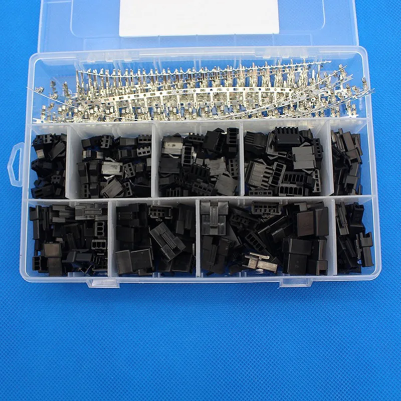 

NEW 2.5mm Pitch 2 3 4 5 Pin JST SM Connector Male and Female Plug Housing Connector Adaptor Assortment Kit 560Pcs(560Pcs)