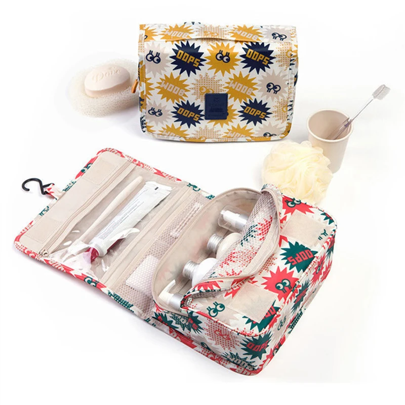 Folding Reusable Cartoon Series Toiletry Wash Bags Travel Portable