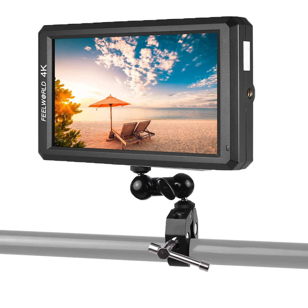 

FEELWORLD F6 5.7" IPS 1080P 4K HD Camera Field Monitor W/Double Ball Adapter for Canon Nikon Sony DSLR Camera Monitor