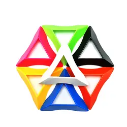 5Pcs/ Set Multicolor High Quality Compact Plastic Speed Magic Cubes Base Holder Frame Baby Kids Educational Toys Game Gifts