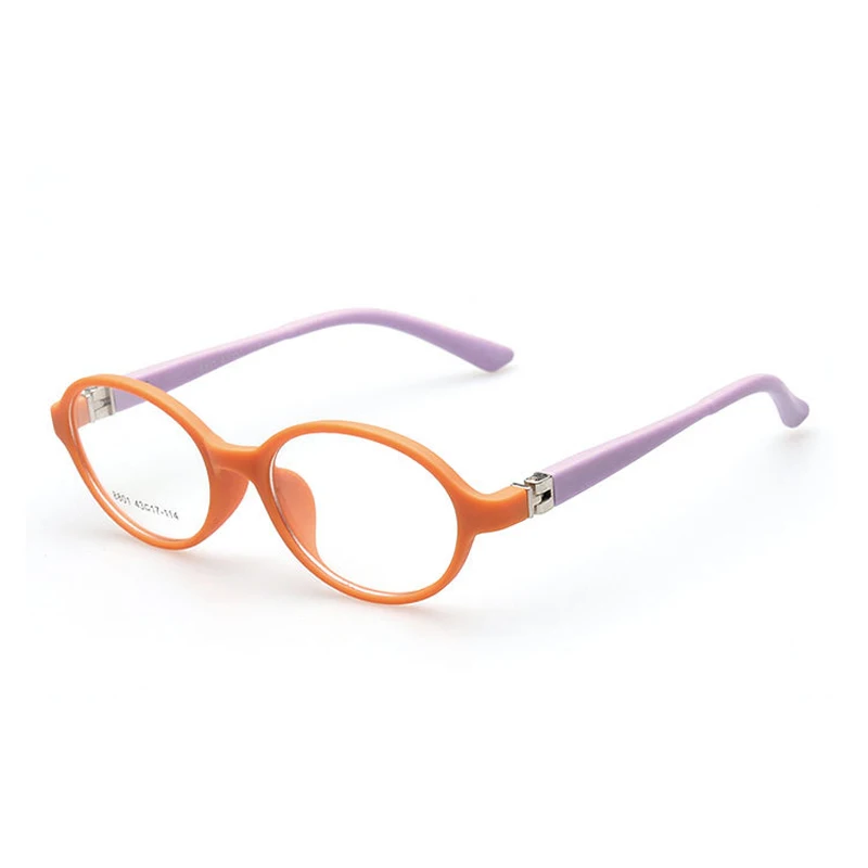 Детские оправы, оптические очки, круглые очки для детей, для мальчиков и девочек, линзы по рецепту, Oculos Infantil TR 8801 - Цвет оправы: C9 orange purple