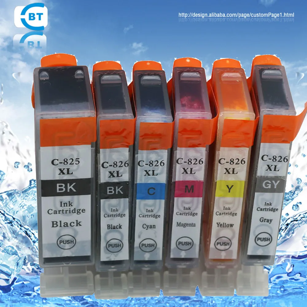 5 шт. картриджи для струйных принтеров canon mg5280 mg5180 mg6180 mg8180 ip4880 mx888 ix6580|inkjet cartridge|inkjet
